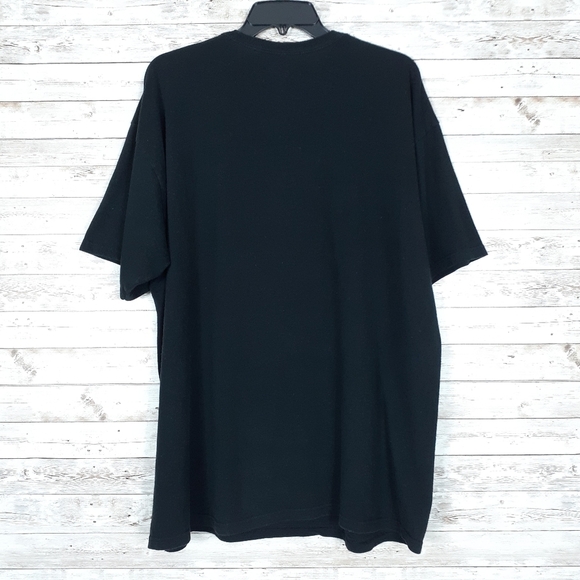 Superman Mens Tee XL Skeleton Logo Black 904 - Picture 2 of 4